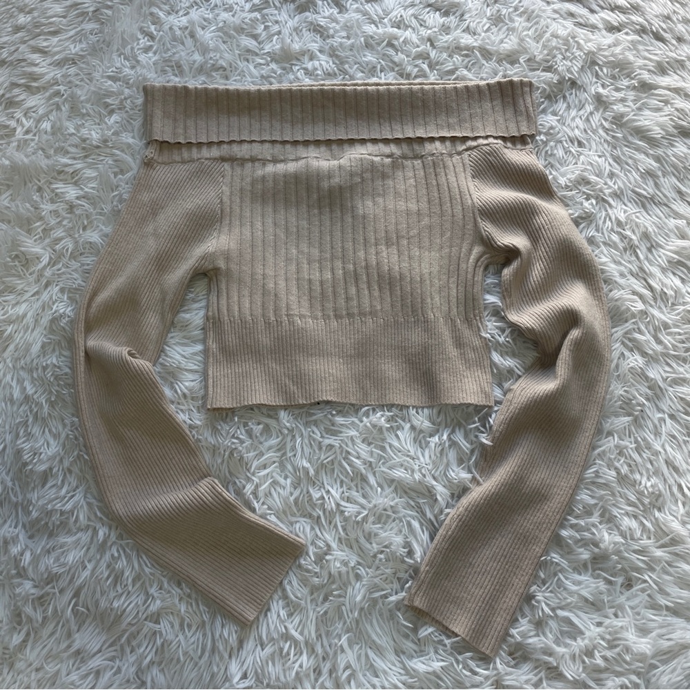 Princess Polly Tagula Off the Shoulder Ribbed Top - Picture 8 of 8